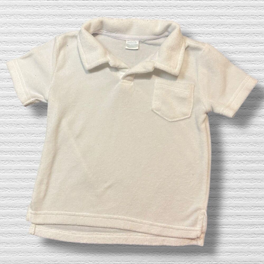 Edgehill Collection Toddler Polo Shirt 2/3 White Terry Cloth Southern Classic